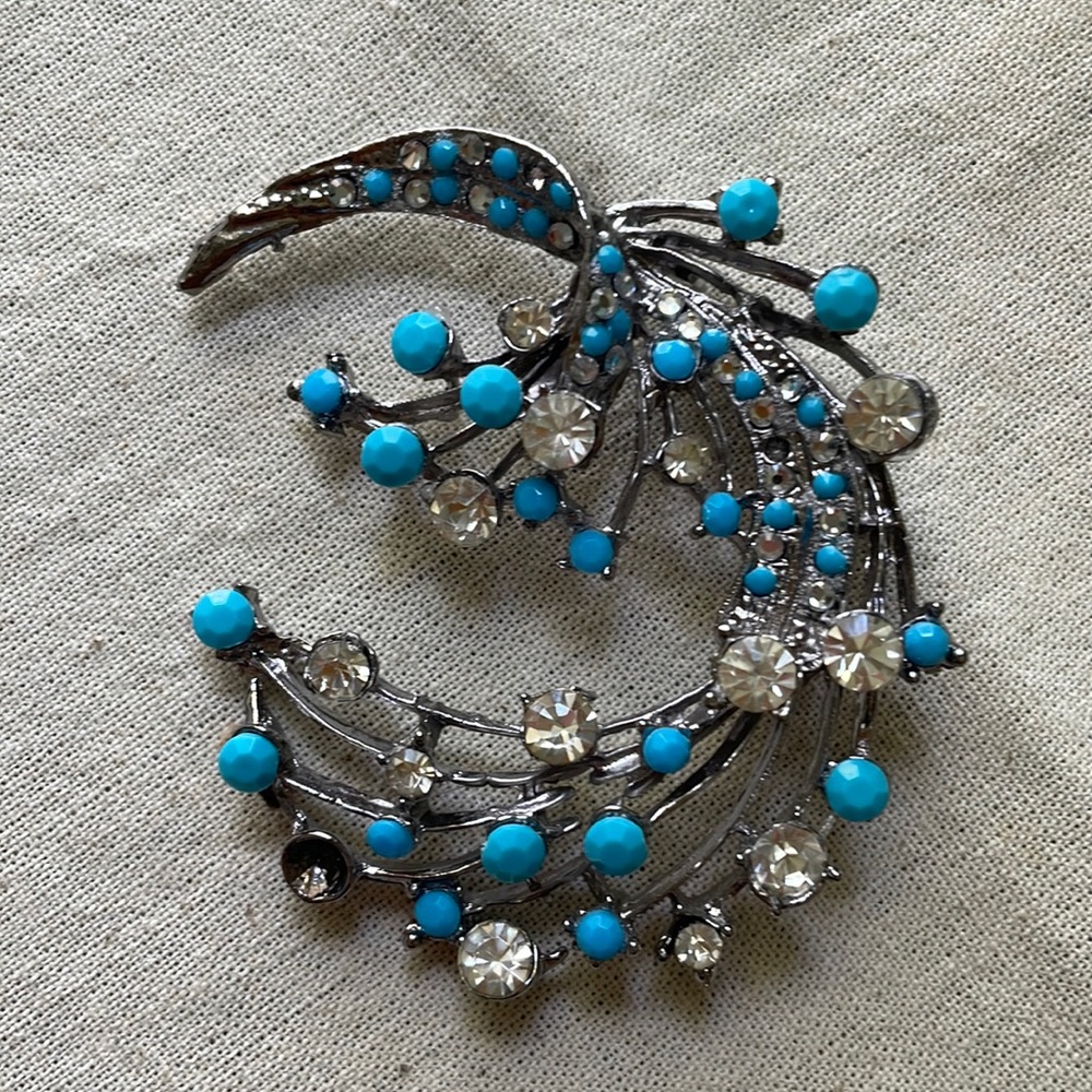 Silver and turquoise pendant